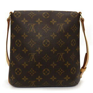 Louis Vuitton Canvas Monogram Shoulder Bag Musette Brown Salsa